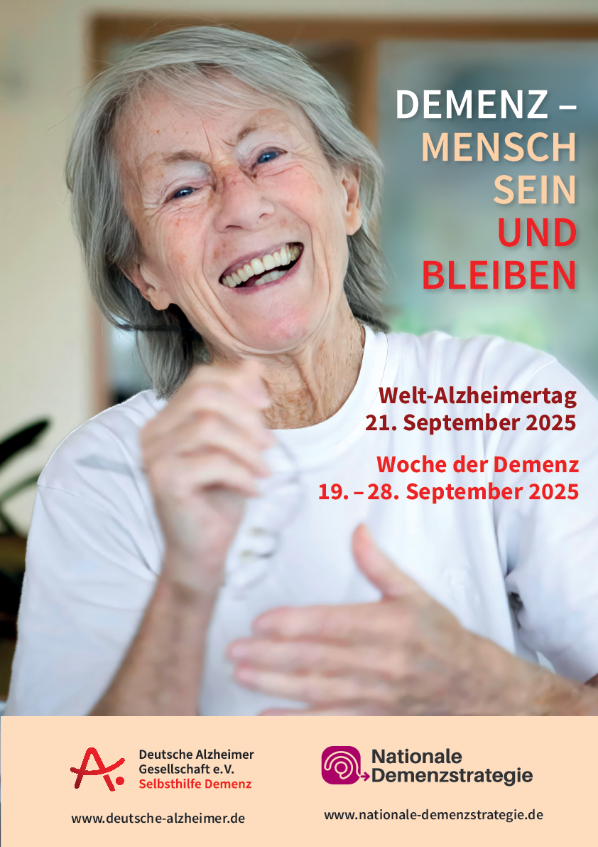 Plakat 2025: Demenz - Mensch sein und bleiben