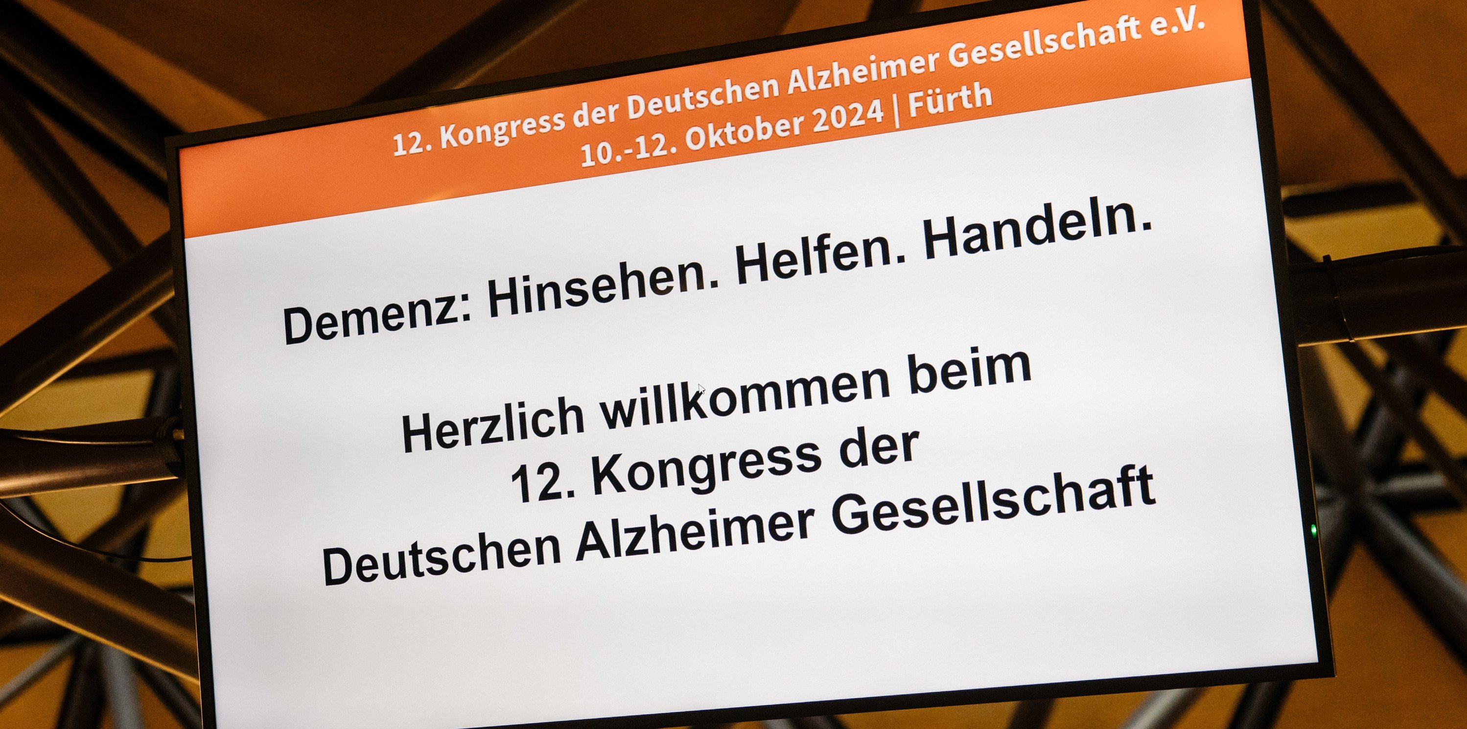 Willkommensscreen zum 12. Kongress © Thomas Langer