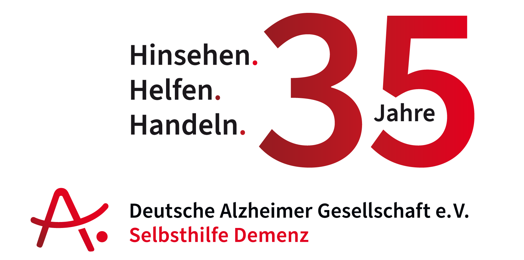 Logo zum 35-jährigen Jubiläum der DAlzG